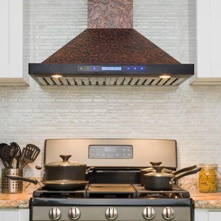 AKDY 30” Wall Mount Kitchen Range Hood Elegant Vine Design - Walmart.com