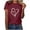 Wine, variant on Tbopshirt Valentine's Day T-Shirts for Women Short Sleeve Graphic Tees, Plus Size Tops,Valentines Day Fashion Crewneck Printing Love Heart T-Shirt Casual Loose Womens Tops S-XXXL
