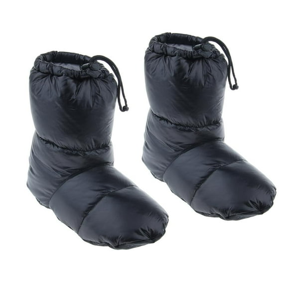 Down Slippers, Camping Tent Shoes Booties Socks, Foldable, Packable, Ultralight ,