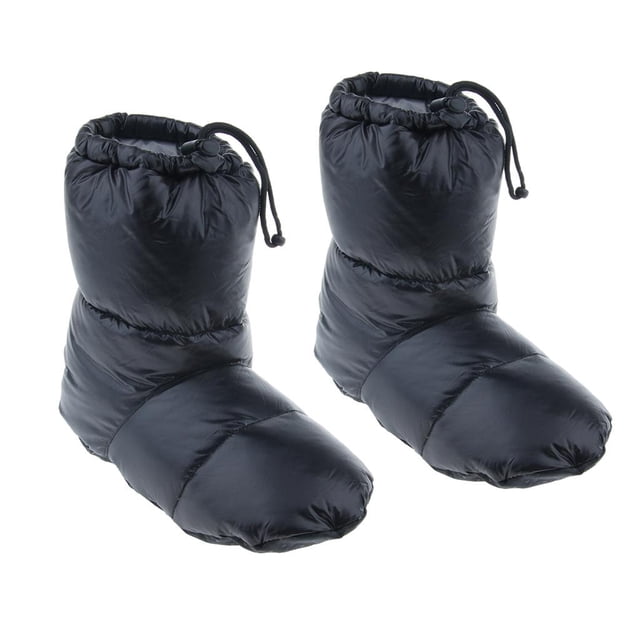 Goose Down Slippers Shoes Bootees Boot Camping Feet Warmer