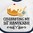 thumbnail image 4 of Inktastic 1st Hanukkah Childs Dreidel Boys or Girls Baby Bib, 4 of 4