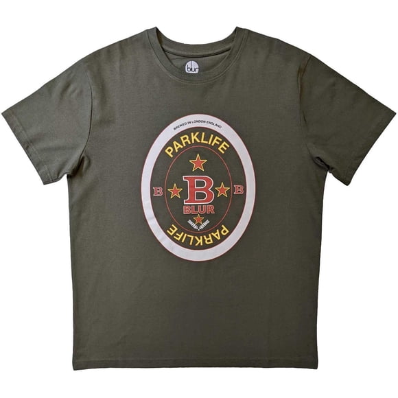 Blur Adult Parklife Beermat Cotton T-Shirt