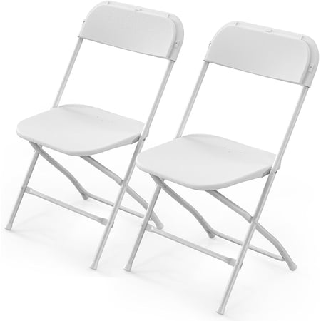 white plastic folding chairs set product