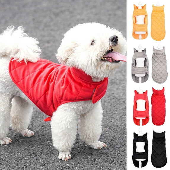 Warm Dog Winter Coats, Adjustable Dog Jacket with Buckle Turtleneck for Small Medium Large Dogs, Waterproof Windproof Dog Fleece Vest