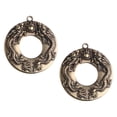 thumbnail image 1 of FONDOTIN 2Pcs Fine Workmanship Brass Dragon Pendant for Unique Hanging Decoration, 1 of 8