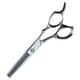 thumbnail image 2 of Tijeras profesionales de doble filo para cortar el pelo, tijeras de peluquería para uso doméstico (17 cm) (estilo aleatorio), 2 of 6