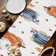 thumbnail image 2 of Autumn Pumpkins Table Runner, Autumn Thanksgiving Kitchen Dining Table Decoration for Home Party Decor 13x72 Inches, 2 of 9
