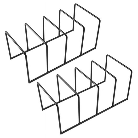 2X Metal Vinyl Record Display Shelf Turntable Storage Shelf Exhibit Stand Holder A