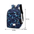 thumbnail image 3 of Weebloom Large School Backpack With Lunch Box Pencil Case For Kids Boys Girls Cute 3Pcs School Bags Set Waterproof Bookbag Middle High School College Navy, 3 of 3