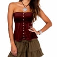 thumbnail image 2 of Top corto sin tirantes de moda - Informal para primavera/verano - Combínalo con vaqueros - Poliéster spandex transpirable - Tallas S-XXL, 2 of 4
