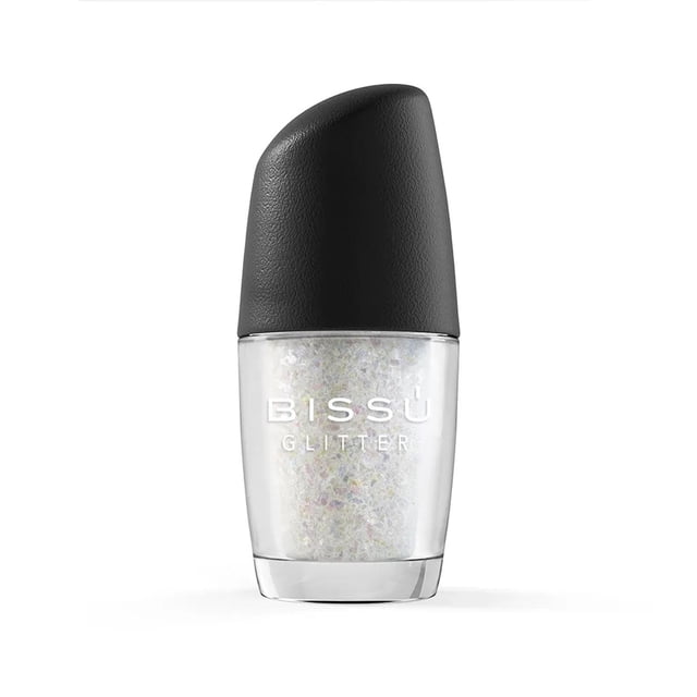 Glitter para rostro Varios tonos Bissu 2.2 g blanco