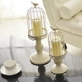 thumbnail image 3 of European Iron Retro Bird Cage Candle Holder Candlelight Dinner Romantic Decor (WHITE,S 25-30cm), 3 of 6