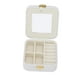 thumbnail image 5 of Joyero De Viaje, Anillos Ranura Pendiente Placa Joyero De Cuero Collar Pequeño Bolsillos De Malla Para Pendientes Para Mujeres ANGGREK Beige, 5 of 8