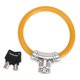 thumbnail image 1 of Candado de bicicleta Unique Bargains con llave, cable portátil, anillo antirrobo, candado mini anillo, aleación ABS, 39 cm, naranja, 1 pieza, 1 of 6