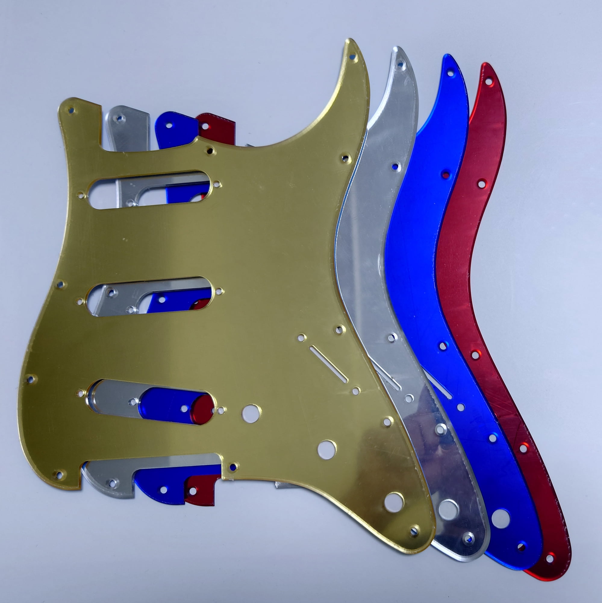 Custom Electric Guitar Pickguard For FD 11 Hole SSS Mirrors Pickguard Replacement parts 4 colours availab