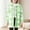 Green, variant on Girls Cute Fuzzy Fleece Shacket Long Sleeve Plaid Lapel Shirt Jacket Casual Loose Winter Warm Soft Coat with Pockets 4-15 Years