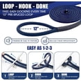 thumbnail image 4 of Dock Lines for Boats 1/2 Inch x 15ft – Double-Braid Nylon Boat Dock Lines, Pack of 4 – 12" Pre-Spliced Eye Loop, Marine Rope for Pontoon, Sailboat, Powerboat – Boat Rope Docking Set, 4 of 8