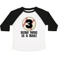 thumbnail image 3 of Inktastic 3rd Birthday Baseball 3 Year Old Boy Boys or Girls Toddler T-Shirt, 3 of 5
