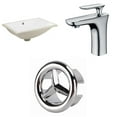 thumbnail image 1 of American Imaginations 20.75-in. W Rectangle Bathroom Undermount Sink Set In White - Chrome Hardware AI-26650, 1 of 9