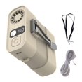 thumbnail image 1 of Ventilador con clip para la cintura, ventilador personal, recargable, portátil, de bolsillo, de mano, para correr, viajar, interior, exterior, verano, Amarillo claro, 1 of 8