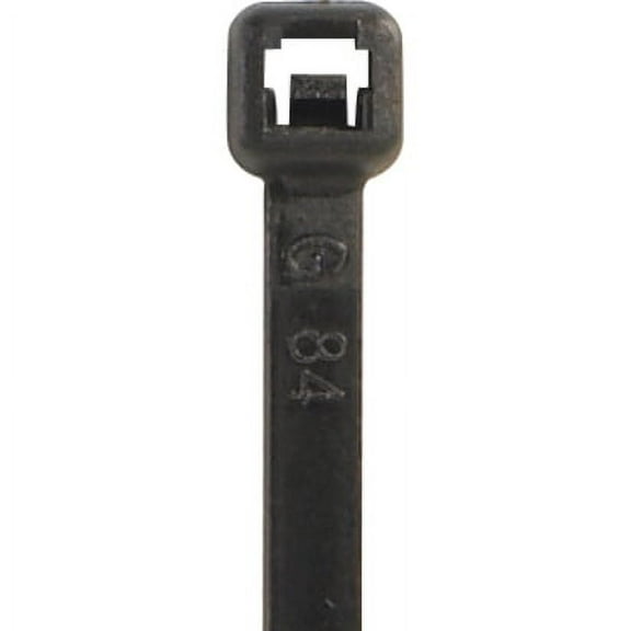 Partners Brand UV Cable Ties,40lb.,7",Blk,PK1000 CTUV740