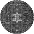thumbnail image 1 of Ahgly Company Indoor Round Oriental Gray Industrial Area Rugs, 4' Round, 1 of 4