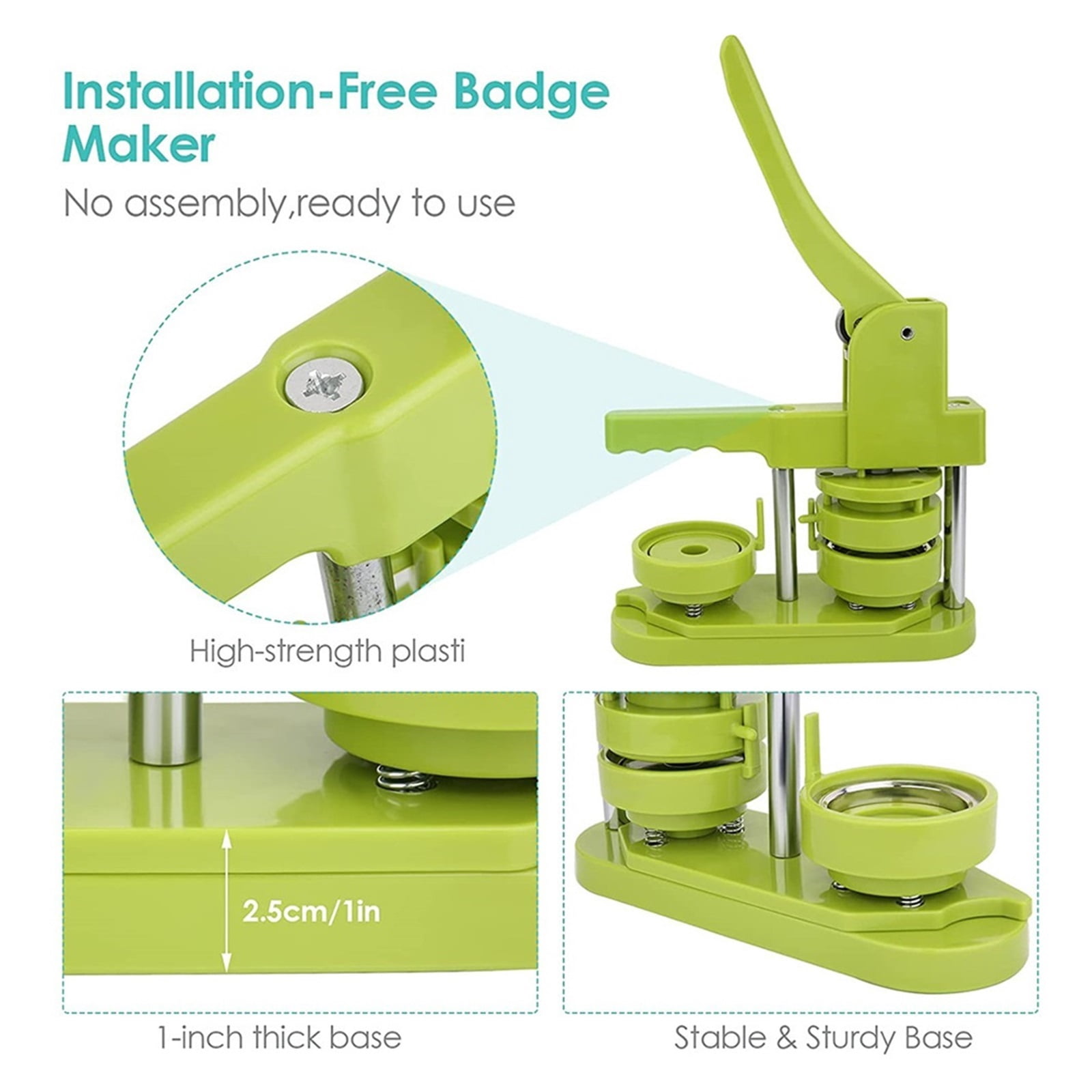 Button Badge Maker Mould Machine DIY Badge Pin Maker Machine 58mm Button Badge Maker ,Easy Pressing
