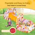 thumbnail image 3 of LWBDD 3 in 1 Kids Ball Pit Play Tent with Tunnel, Portable Children Boys Girls Play Tents Crawl Tunnels Toys Set, Orange, 3 of 7