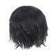 thumbnail image 1 of Peluca de cosplay jinwen peluca corta práctica para fiesta de disfraces de club masculino negro, 1 of 8