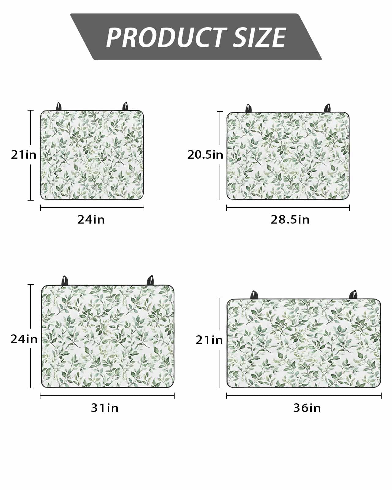 Stove Top Covers for Electric Stove, Sage Green Leaf Glass Stovetop Cover Protector, Country Eucalyptus Nature Plant Branch Induction Cooktop Protector Oven Mat for Kitchen Countertop 24"x21"