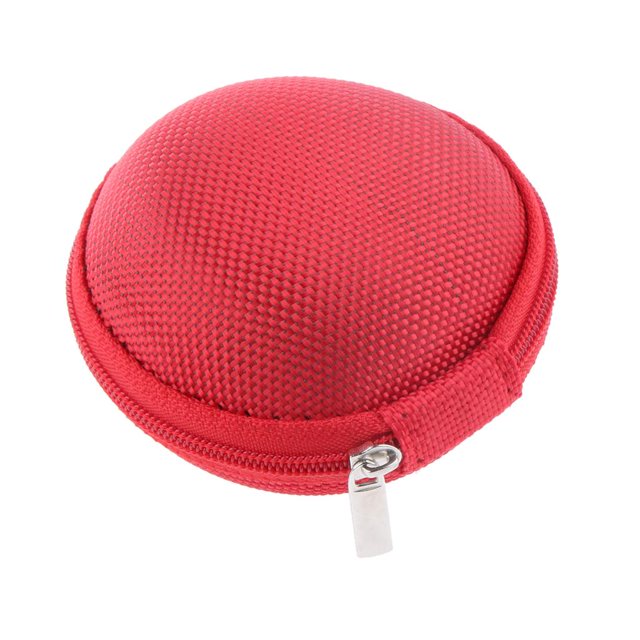 Mini Bolsa Baoblaze Bolsa de filtro Auriculares de transporte antipresión Rojo