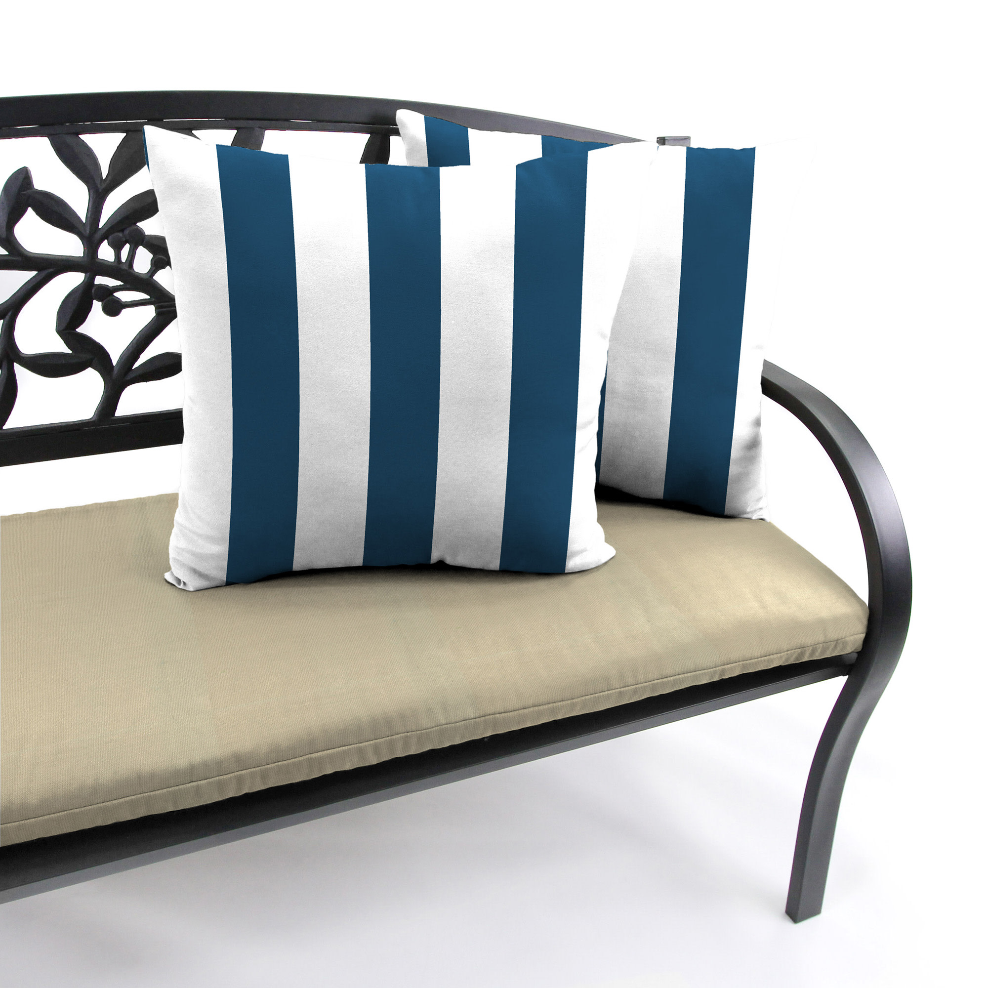 Jordan Manufacturing 16" x 16" Square Outdoor Throw Pillow (2 Pack)