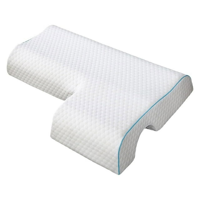 Almohada de espuma viscoelástica con presión específica para parejas, diseño lento, comodidad para las manos, mejora el sueño, ideal para usar como funda de almohada para niños pequeños