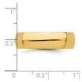 thumbnail image 2 of 14k Yellow Gold Solid Polished Half Round 6mm Half-Round Wedding Band Ring Size 11.5 Wedding Band for Women and Men, 2 of 2