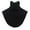 Black, variant on Fleece Lined Detachable Collar, Thickened Warm Faux Turtle Neck Collar for Women and Men, Stretchy Knit Winter Layering Accessory, Cold Weather Neck Warmer for Seasonal Fashion