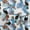 Blue, variant on oneOone Polyester Spandex Black Fabric Floral Flower With Birds Sewing Fabric By The Yard Printed Diy Clothing Sewing Supplies 56 Inch Wide