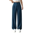 thumbnail image 2 of High Waisted Work Pants for Women Business Casual Outfits Office Trousers with Pockets, 2 of 5