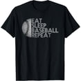 thumbnail image 1 of Eat Sleep Baseball Repeat Baseball Player divertida Baseball Camiseta para hombre, 1 of 7