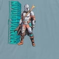 thumbnail image 6 of STAR WARS Boys Adaptive T-Shirt & Cargo Sweatpants Set, Mandalorian Clothing Little and Big Boys Sizes, Venice Teal, Large, 6 of 9