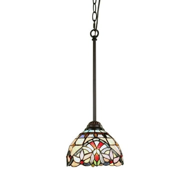 RADIANCE goods Victorian-Style Dark Bronze 1 Light Ceiling Mini Pendant 8" Wide