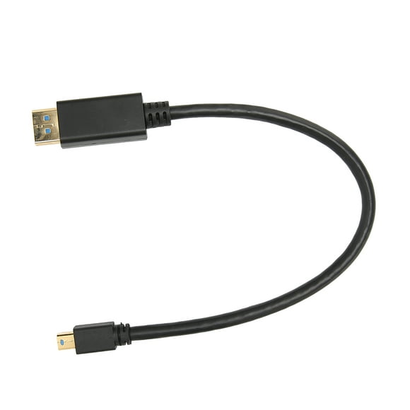 Câble Mini DP vers DisplayPort 8K, Transmission Bidirectionnelle Longueur 30cm 32,4gbps Câble Mini DP vers DP 8K pour Ordinateurs