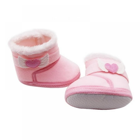 

Aosijia Warm Newborn Toddler Boots Winter First Walkers Baby Girls Boys Shoes Soft Sole Cotton Snow Booties with Love for 0-18M