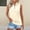 Beige, variant on Womens Summer Tank Tops formal Collared Button Sleeveless Blouse Sleeveless Tops for Women Beige L