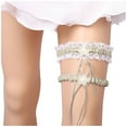 thumbnail image 2 of XLZWNU Garters for Bride Garter Party Ring Lace Garter Leg Throw Weddings Women Bridal for Elastic Bridal Supplies Wedding Garter for Bride Garter for Bride 1Pc Socks Beige One Size, 2 of 5