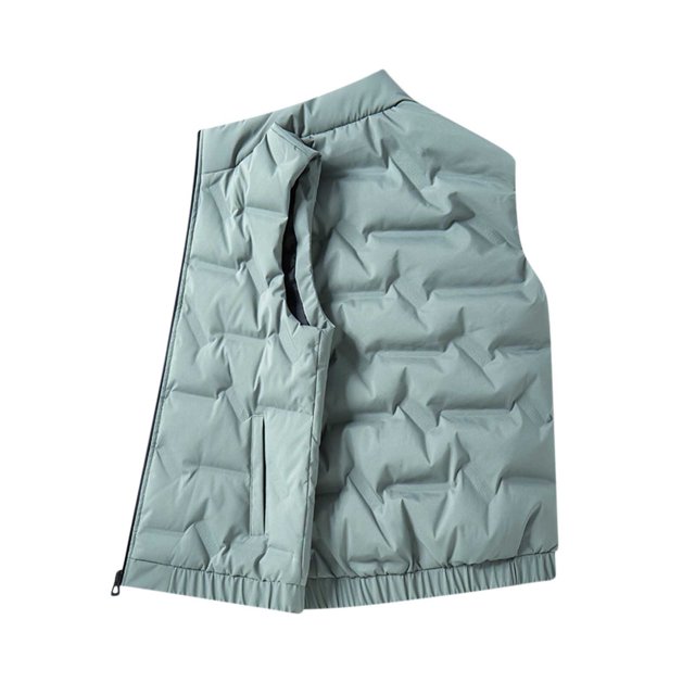 Mens Jacket,Casual Winter Warm Solid Color Sleeveless Stand Up Collar Plus Pocket Zipper,Jackets for Men