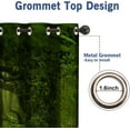 thumbnail image 5 of Forest Blackout Curtains Tropical Jungle Green Trees Foliage in The Woodland Himalayas Landscape Nature Decor for Bedroom Living Room Grommet Window Drapes 2 Panel Set, 42"x54", 5 of 6