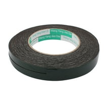2pcs 10mm x 1mm Black Dual Sided Self Adhesive Sponge Foam Tape 10M Length
