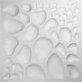 thumbnail image 5 of Ekena Millwork 19 5/8"W x 19 5/8"H Shale EnduraWall Decorative 3D Wall Panel, White, (10-Pack for 26.75 Sq. Ft.), 5 of 12