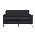thumbnail image 6 of TS Cat paw leather upholstered sofa loveseat ,Nordic retro light luxury living room balcony bedroom single casual sofa chair (black), 6 of 6