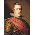 thumbnail image 2 of Velazquez, Diego 19x24 White Modern Wood Framed Museum Art Print Titled - Philip IV In Armour, 2 of 4